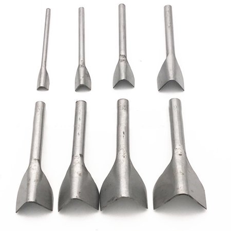 V-Shape Steel Chisel DIY Leather Craft Cutting Tools Punch Cutter for ...