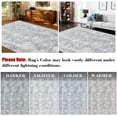 thumbnail image 5 of Hasoo Washable Rug 8' x 10' Rugs for Living Room Vintage Geometric Farmhouse Indoor Non Slip Large Carpet for Bedroom, Gray, 5 of 7