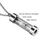 thumbnail image 2 of Time Memory Hourglass Glass Cremation Jewelry Urn Necklace For Ashes Urn Jewelry Cremation Jewelry Keepsake Memorial (glass-silver) XiXi, 2 of 3