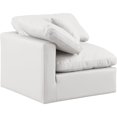 thumbnail image 5 of Meridian Furniture Indulge Vegan Leather Corner Chair in Cream, 5 of 9