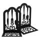 thumbnail image 5 of 1 par de sujetalibros para estanterías, diseño de vajilla, sujetalibros antideslizantes, soportes para sujetalibros, topes para libros, 5 of 6