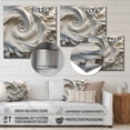 thumbnail image 4 of Designart "Spiral Nebula in Cream I" Abstract Spirals Metal Wall Art Prints, 4 of 5