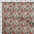 thumbnail image 3 of Soimoi Leaves Print, Velvet Fabric, Decor Sewing Fabric by The Yard 54 Inch Wide,Decorative Fabric for Upholstery and Home Accents, Red, 3 of 5