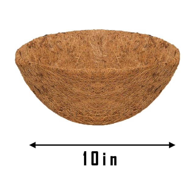 Cesta colgante de fibra de coco para macetas. Insertos de repuesto para macetas.