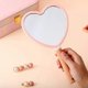 thumbnail image 3 of Wooden Hand Mirror, Small Handheld Mirror, Portable Travel Makeup Mirror for Men and Women, 14 x 23 cm, 3 of 4