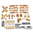 thumbnail image 3 of 1//14 RC Upgrade Pull Rod Links Kits de dirección Conjunto de accesorios para 144010 144001 144002 124017 Pieza de repuesto RC Car , Oro Yotijar Piezas de actualización de coche RC, 3 of 6