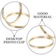 thumbnail image 3 of BESTYASH 50Ud Sujetadores Metálicos Dorados Para Fotos Y Tarjetas Ideal Para Números De Y Memos, 3 of 8