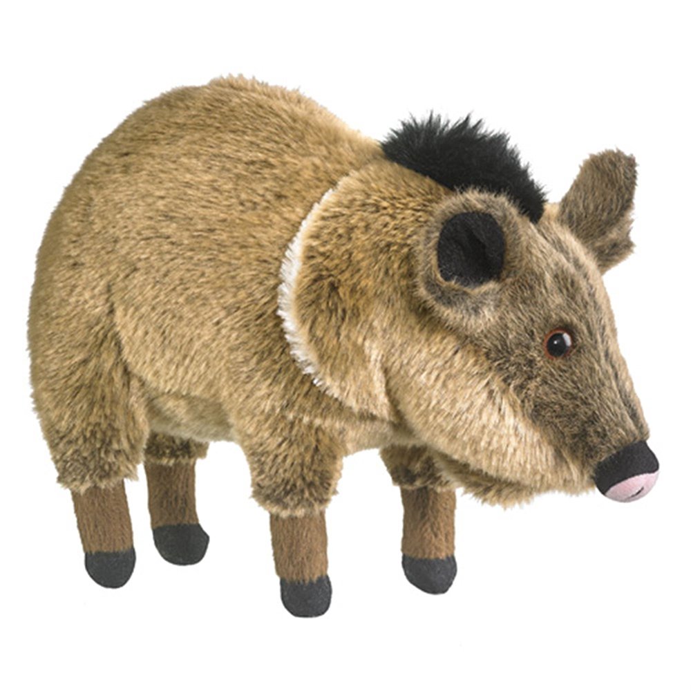 Javelina Plush Toy 12" Long, Measures 12 inches By Wildlife Artists