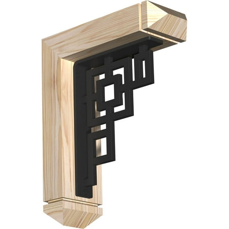 

3 1/2 W x 11 1/2 D x 14 H Eris Arts & Crafts Ironcrest Smooth Bracket Douglas Fir (1 1/2 W x 7 1/2 D x 10 H Iron Bracket)