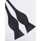 thumbnail image 2 of Hombres Classic Satin Pajarita Bowtie Negro Zulema Corbata de moño, 2 of 7