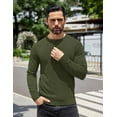 thumbnail image 4 of COOFANDY Men Knit Henley Shirts Long Sleeve Sweater and Pullover Casual Lightweight Slim Fit T-Shirts, 4 of 6
