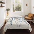 thumbnail image 4 of Navy Blue Eucalyptus Tapestry for Bedroom Wall Hanging Tapestry, Farmhouse Weeping Leaves Linen Ceiling Backdrop Tapestries Poster Blanket Wall Decor for Teens Room Living Room Dorm 39" x 59", 4 of 8