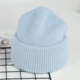 thumbnail image 3 of Unisex Dome Winter Cap Skin-friendly Exquisite Elastic Solid Color Keep Warm Knitted Hat for Adult, 3 of 10
