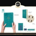 thumbnail image 4 of Kjv Giant-Print Bible---Soft Leather-Look, Teal (Indexed), 4 of 7