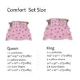thumbnail image 3 of HIG Blush 5 Piece Bed in a Bag – Ruffled Comforter Set with French Country, Queen for Adults, 3 of 7