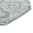 thumbnail image 6 of Better Trends 17" x 24" Bathroom Rugs 100% Cotton Soft Water Absorbent Non Slip Bath Mat Machine Washable Rug (Blue) Medallion Collection, 6 of 6