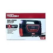 Hyper Tough Dual Power Digital Inflator for P195/65R15 Car Tire, Car-DC 12V or Home-AC 120V