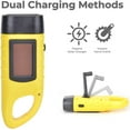 TRAHOOSolar Hand Crank Flashlight, AT5503 ABS Portable LED Torch Hand