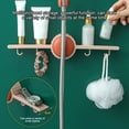 thumbnail image 4 of facefd Support Auto-Adhésif Support Mural Réglable Punch Free Stand avec Crochets Rose, 4 of 6