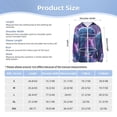 thumbnail image 5 of Xecao Mystical White gorilla Jungle Print Fishing Shirts for teenager Long Sleeve UV Sun Protection Hoodie with Zipper Outdoor Hiking Shirts-Small, 5 of 7