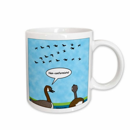 

3dRose Geese non-conformists Ceramic Mug 15-ounce