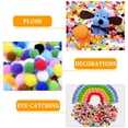 thumbnail image 4 of 500pcs Crafts Pompoms Fluffy Pompoms Clothing Accessories DIY Handmade Materials, 4 of 6