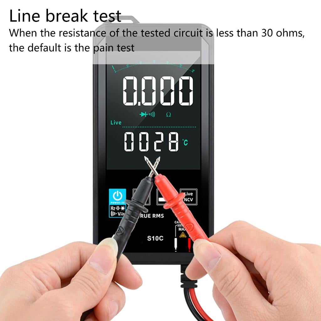 CEORPER Digital Multimeter 6000 Counts TRMS Auto-Ranging Color LCD Screen Voltmeter Fast Accurately Measures Voltage Current