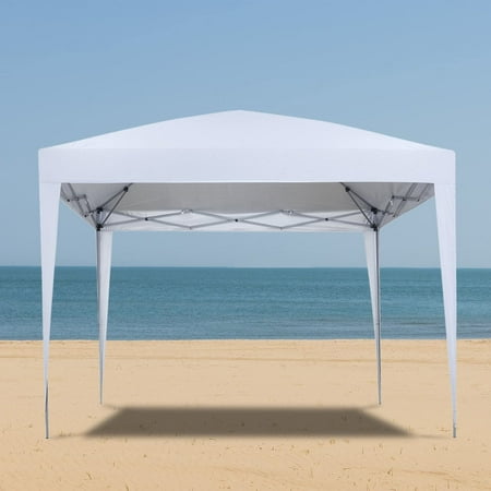10x10 Feet Outdoor Pop Up Canopy Tent Instant Shelter Pop-Up Sun Camping Tent White