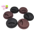 thumbnail image 1 of 3 Couvercles en Silicone Réutilisables Noir et 3 Café Étanches (Lot de 6), 1 of 7