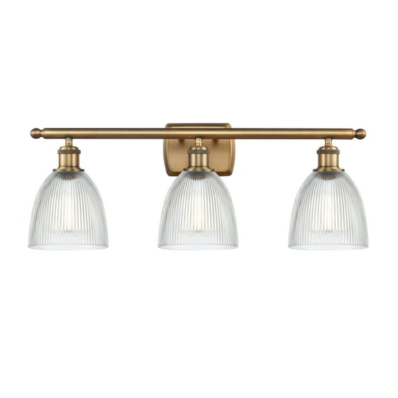 Innovations Lighting 516-3W Castile Castile 3 Light 26" Wide Bathroom Vanity Light - Brass