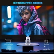 HY300 Pro 4K Android Projector - 8000 Lumens, WiFi 6, BT 5.4, 5W Speaker, Outdoor & Home Theater