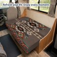 thumbnail image 4 of XYZCANDO Southwestern Geometric 2 Piece RV Camper Sofa Slipcovers Washable Stretch Recreational Vehicle Couch Protector for Travel Trailer Furniture Decor, 4 of 7