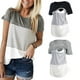 SUNSIOM Vêtements de Maternité T-Shirt d'Allaitement en Dentelle T-shirts d'Allaitement – image 3 sur 5