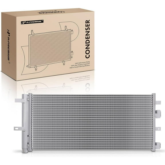 A-Premium Air Conditioning A/C Condenser Compatible with Cadillac ATS 2013-2015, CTS 2014-2015, 2.0L 2.5L 3.6L, Replace# 4222, 22966150