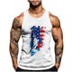 thumbnail image 2 of Camiseta sin mangas de cuello redondo para hombre, con estampado del Día de la Independencia, cuello redondo, estilo informal, deportiva, para hombre, 2 of 5