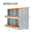 thumbnail image 6 of 6/8 Hole Heavy Duty Metal Chicken Nesting Box Two-Tier Laying Hen Box, Rustproof & Easy-Clean Design for Chic ken C oop, Poultry Farm, 6 of 9