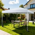 thumbnail image 2 of Gymax 10 x 10 FT Pop up Canopy Tent w/Carrying Bag 4 Sandbags 8 Stakes 4 Wind Ropes White, 2 of 10
