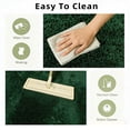 thumbnail image 3 of LUOVEN Soft Plush Shag Area Rug, 8*10 Fluffy Indoor Floor Carpet for Living Room Bedroom, Dark Green, 3 of 7