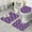Purple Fairy Unicorn, variant on Purple Fairy Unicorn Pattern Bathroom Rugs Sets 3 Piece,Toilet Cover Set,Absorbent Non Slip Bathroom Mats Sets with U-Shaped Contour Rug Toilet Rug Set