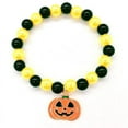 thumbnail image 2 of Zatoumnr Halloween Hand Beaded Hand Decorated Pumpkin Halloween Orange Bracelet Fall Home Holiday Decor Party Supplies, 2 of 4