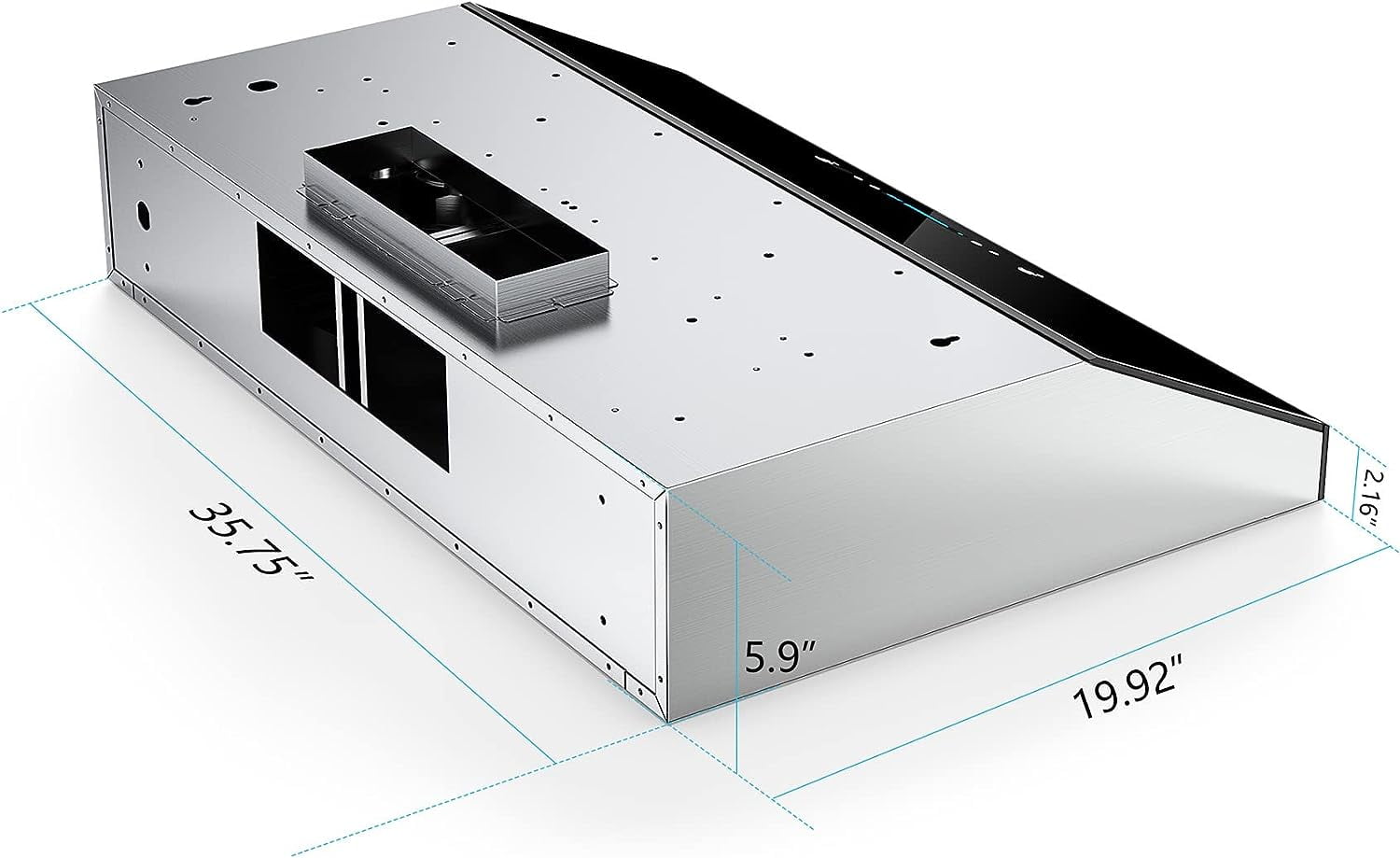 IKTCH Upgrated 30Under Cabinet Range Hood, 900 CFM Ducted Range