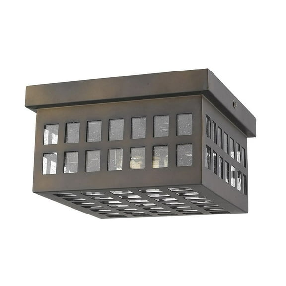 Acclaim Lighting 1815 Letzel 2 Light 9" Wide Outdoor Flush Mount Square Ceiling Fixture