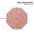 thumbnail image 2 of Gaeub Rose Gold Pink Glitter Print 4 Pcs Leather Coasters for Drinks ,Drink Coasters Sets,Drink Table Cup Coasters for Living Room Kitchen Coffee Decor-Octagon, 2 of 6