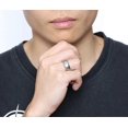 thumbnail image 2 of UBIUO 8mm The Legend of Zelda Triforce Ring, Stainless Steel Matte Finished Bands - -, 2 of 2