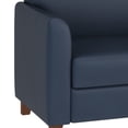 thumbnail image 6 of Flash Furniture Navy LeatherSoft Loveseat, 6 of 9