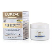 Day Moisturizer, L'Oreal Paris Age Perfect Anti-Aging Day Cream Face Moisturizer With Soy Seed Proteins and SPF 15 Sunscreen for Sagging Skin and Age Spots, Evens Tone and Hydrates Deeply, 2 5 Oz