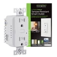 thumbnail image 1 of Enbrighten Z-Wave Plus Smart Receptacle, Works with Alexa, Google Assistant, Tamper-Resistant, Z-Wave Outlet, Always On Outlet, Hub Required, Smart Outlet, Lamps, Small, 1 of 6