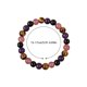 thumbnail image 4 of Pulsera de cristal de piedra natural con cuentas de cristal estilo ojo de tigre y fresa, 4 of 7