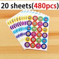 thumbnail image 1 of 480 Pcs Reward Stickers Motivational Stickers for School Reward Students Teachers Cute Animals Sticker Labels Children Kids Gift, 1 of 1
