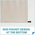 thumbnail image 3 of NICETOWN Door Curtains, Tricia Room Darkening Curtains for French Door, Natural Linen Blend Privacy Curtains Thermal Insulated Roll Up Blinds for Patio Door Glass Door, Khaki, 26"x80", 1 Panel, 3 of 9